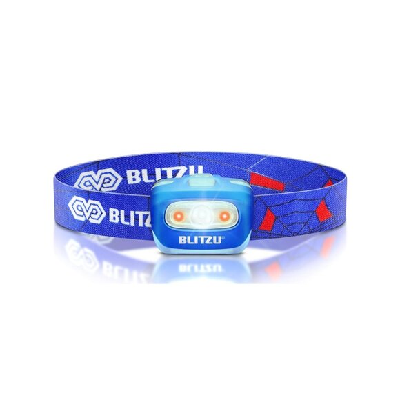 BLITZU Hands-Free Headlamp, Blue, 165 Lumen, Battery Powered, Waterproof - Picture 3 of 5